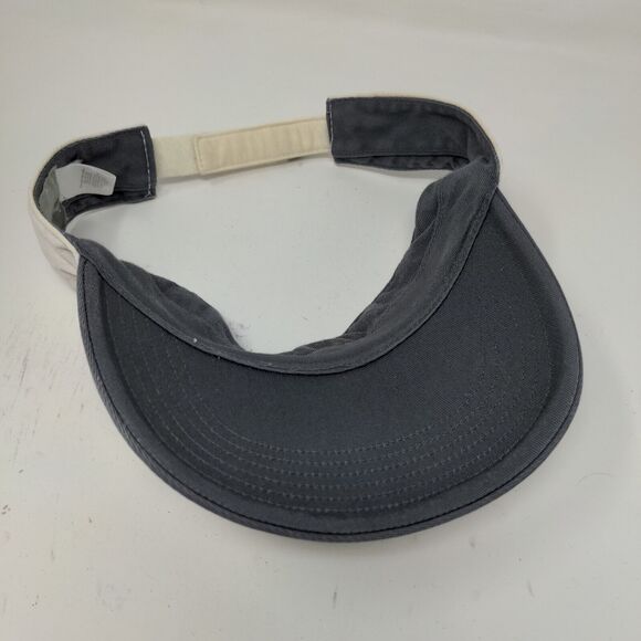 Nike Mens Strapback Sun Visor Hat White OSFA Strapback Embroidered Logo Swoosh - Picture 9 of 12